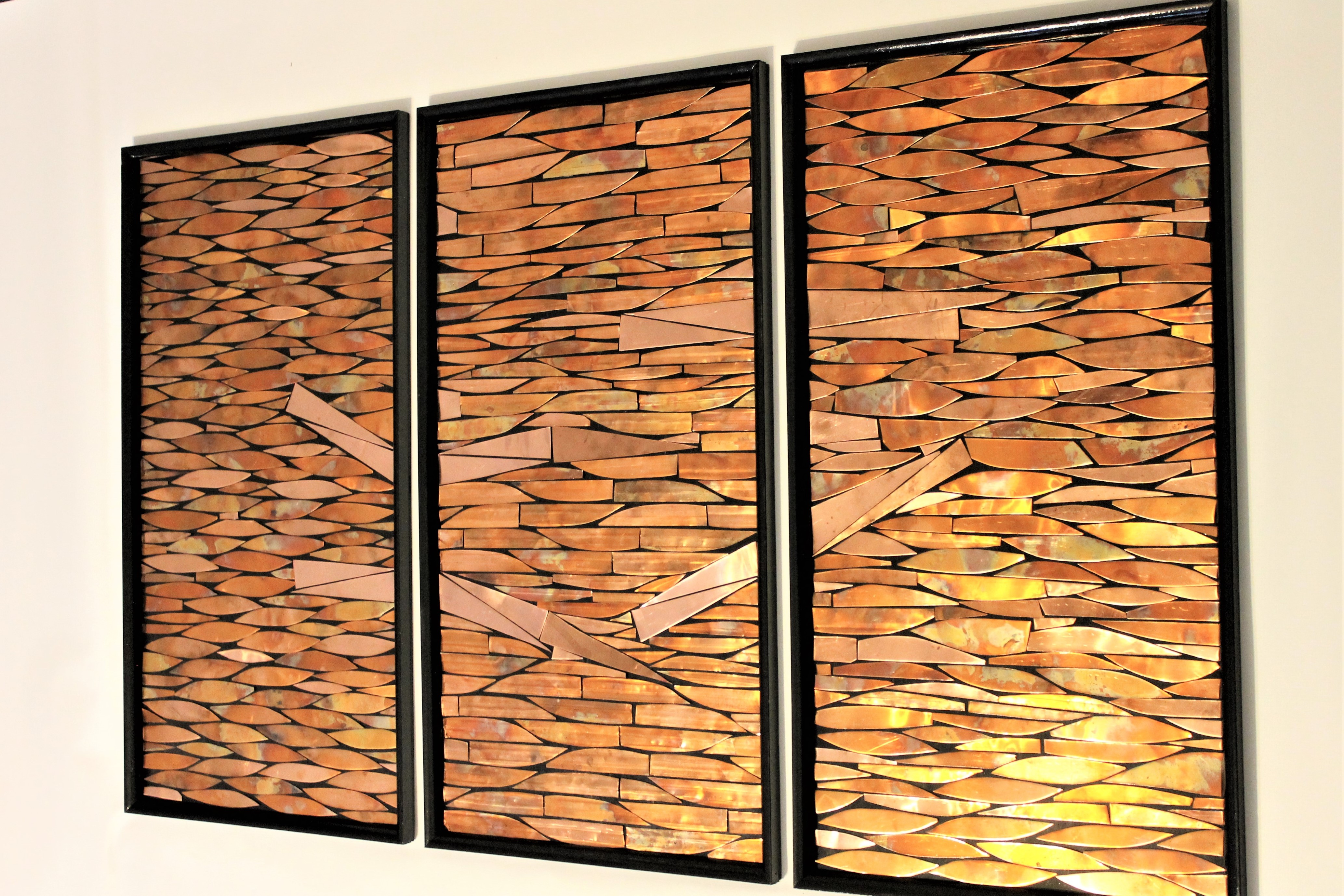 Abstract Copper Wall Sculpture III Home of Copper Art
