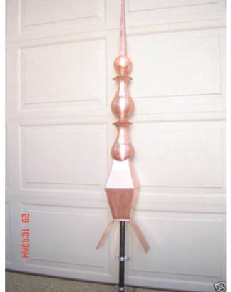 Handmade Copper Roof Finial — 49″ Cupola Spire