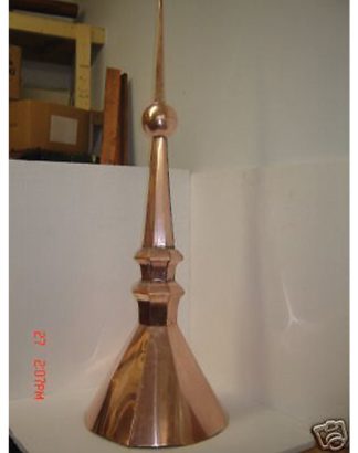 60" Copper Turret Finial