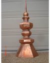55" Copper Octagon Turret Finial