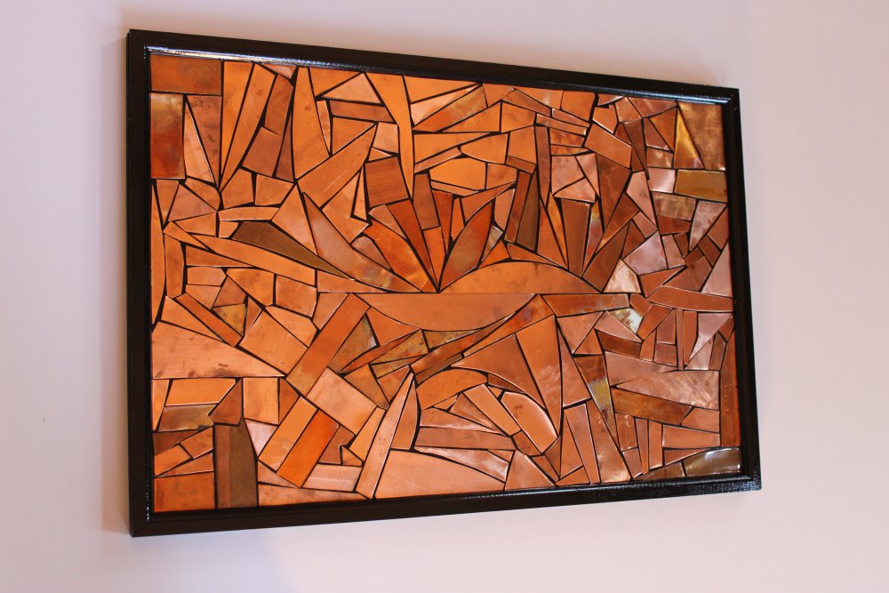 Abstract Copper Wall Sculpture Home of Copper Art