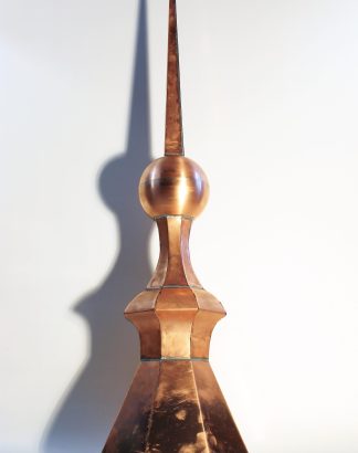 Handmade Copper Roof Finial — 36″ Octagon