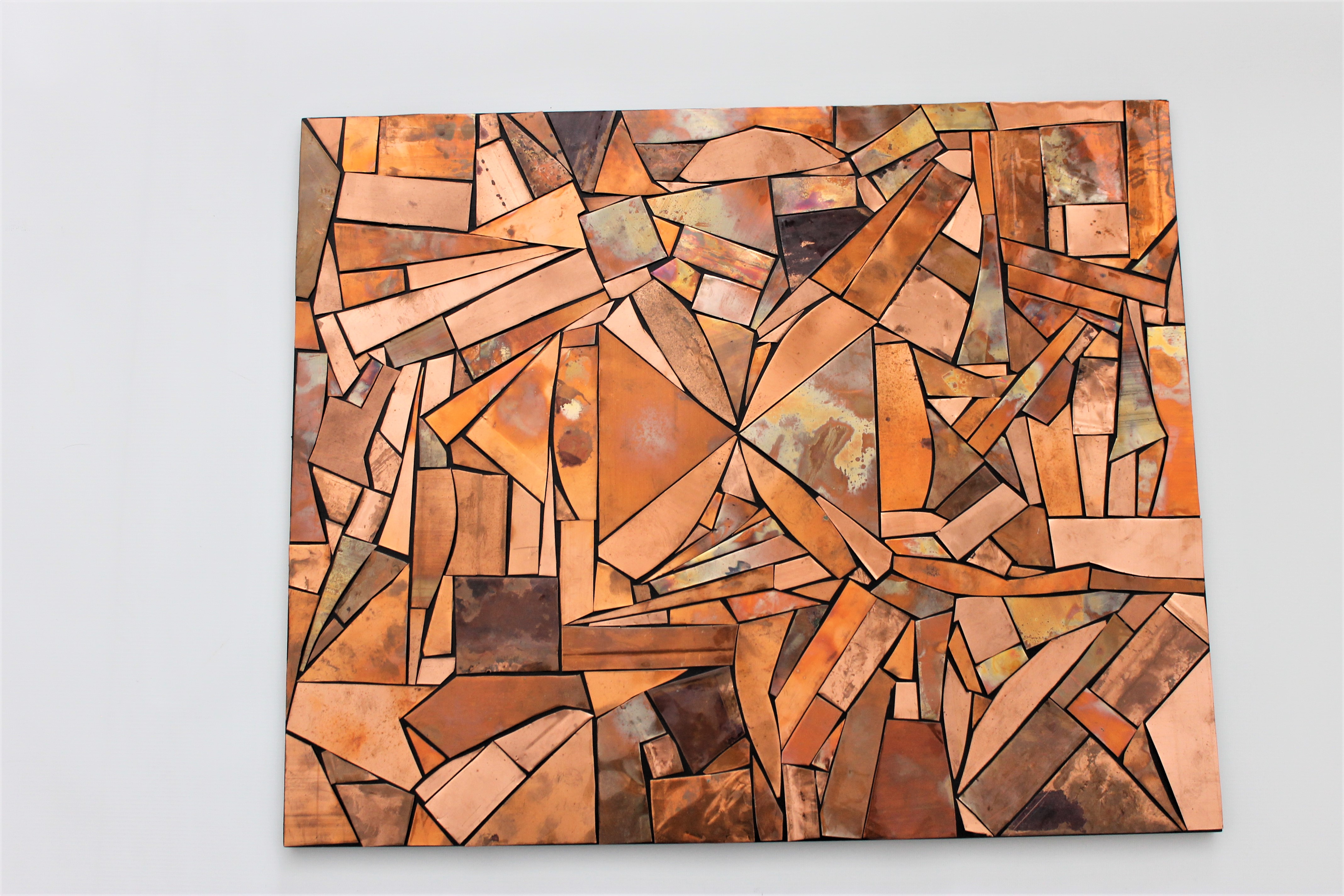 Abstract Copper Wall Sculpture VII Home of Copper Art