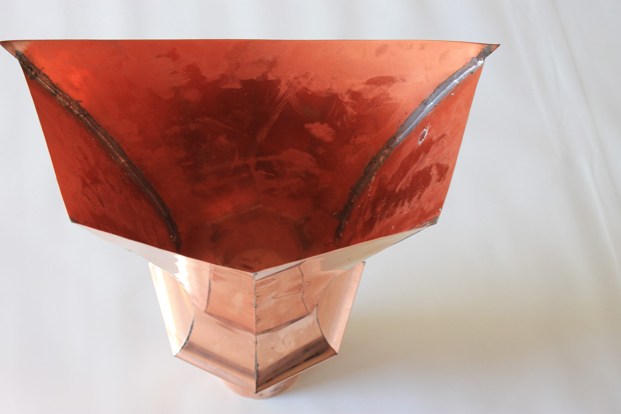 Copper Downspout Gutter Conductor 4" Outlet - Image 5