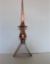 18" V-Shape Base Copper Finial