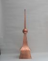 38" Square Copper Finial
