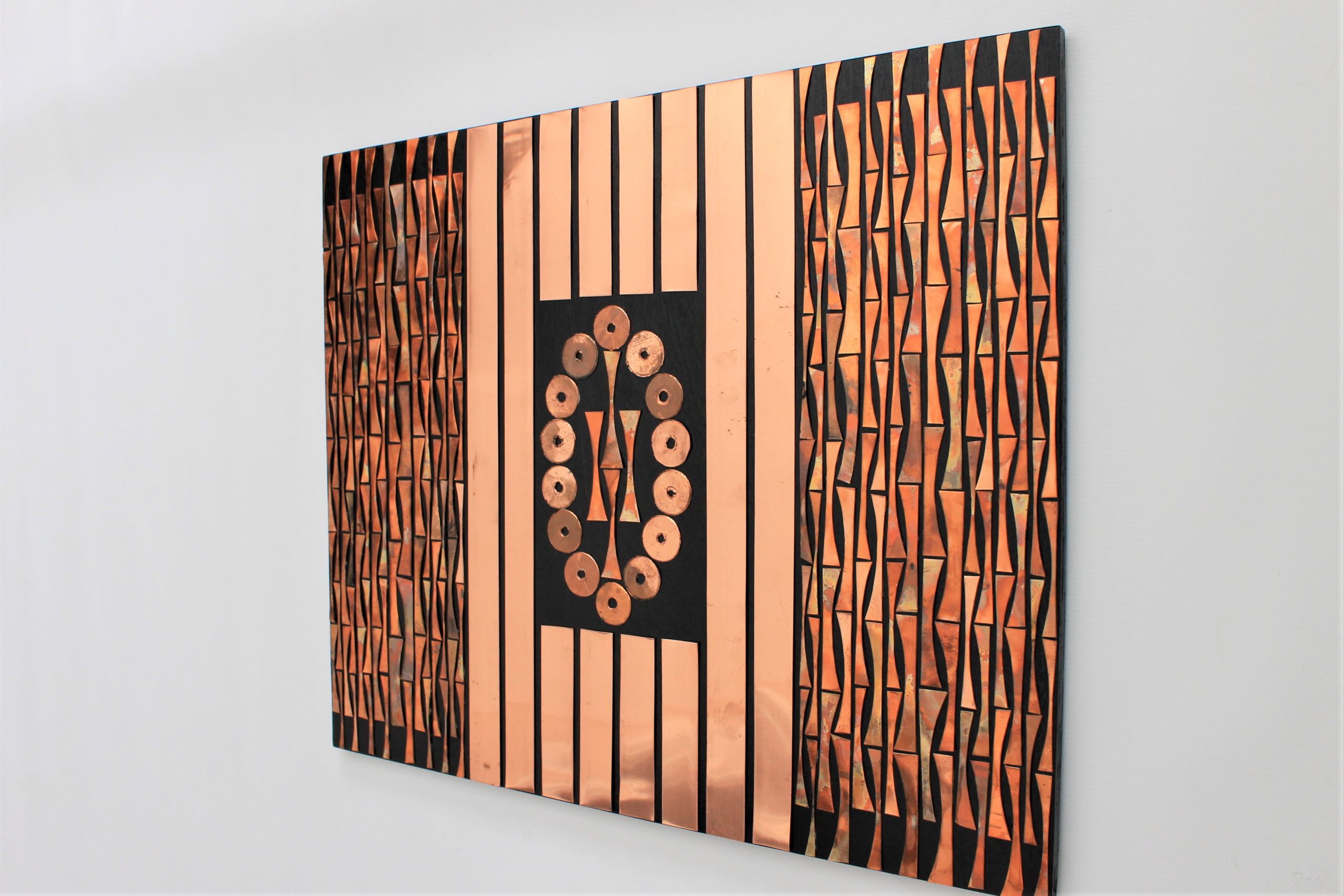 Copper Abstract Wall Art 7 - Image 3