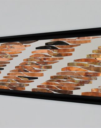 Handmade Copper Wall Art — 11¼″ × 42″ Vertical Panel #8