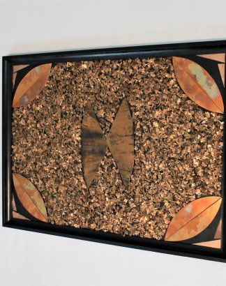 Handmade Copper Wall Art — 20½″ × 28½″ Abstract Panel #3