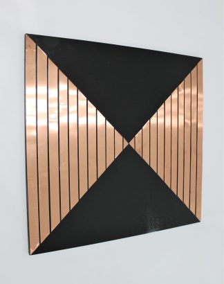 Handmade Copper Wall Art — 21″ × 22″ Abstract Panel #12