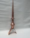 24" V-Shape Base Copper Finial