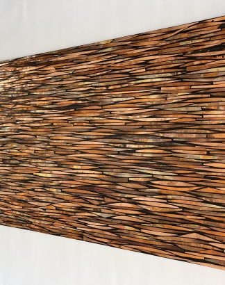 Handmade Copper Wall Art — 19″ × 33″ Abstract Panel #104