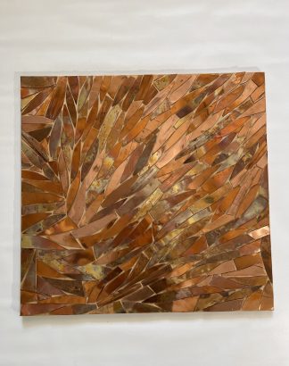 Handmade Copper Wall Art — 27″ × 26″ Abstract Panel #106