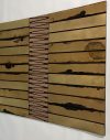 Abstract Brass and Copper Strips Contemporary  Wall Art 116